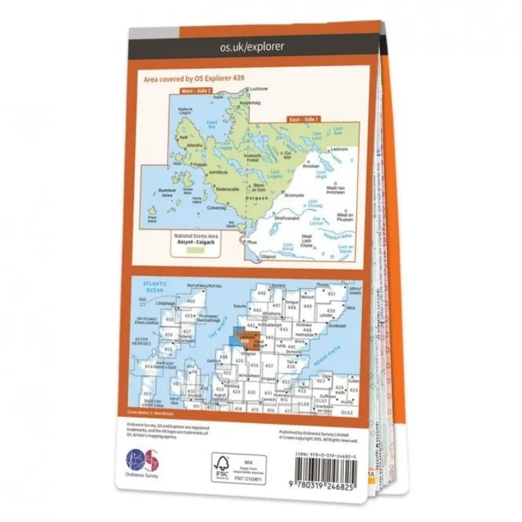 Ordnance Survey Explorer 1:25 000 - 439 - Coigach & Summer Isles