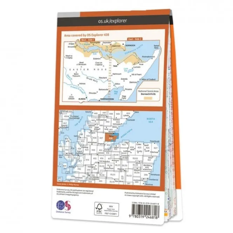 Ordnance Survey Explorer 1:25 000 - 438 - Dornoch