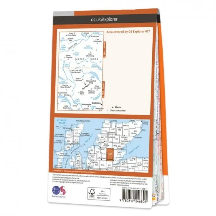 Ordnance Survey Explorer 1:25 000 - 437 - Ben Wyvis