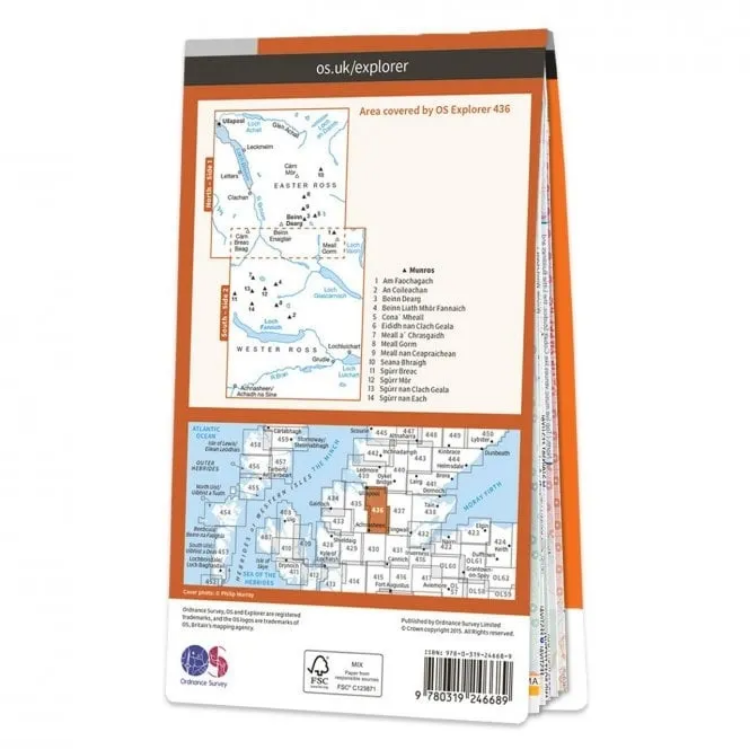 Ordnance Survey Explorer 1:25 000 - 436 - Beinn Dearg