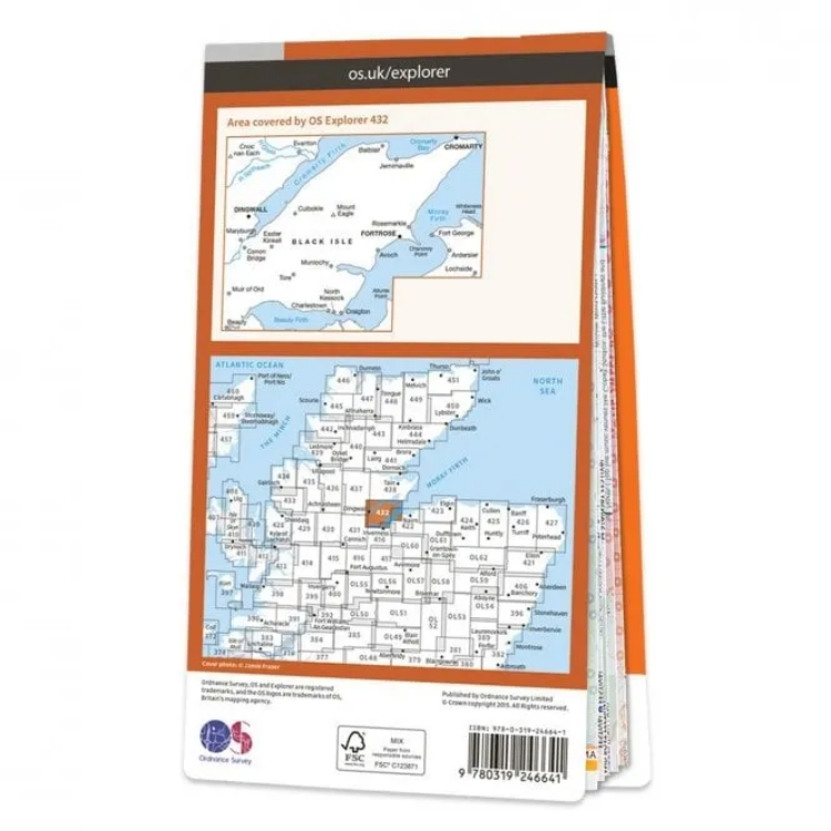 Ordnance Survey Explorer 1:25 000 - 432 - Black Isle