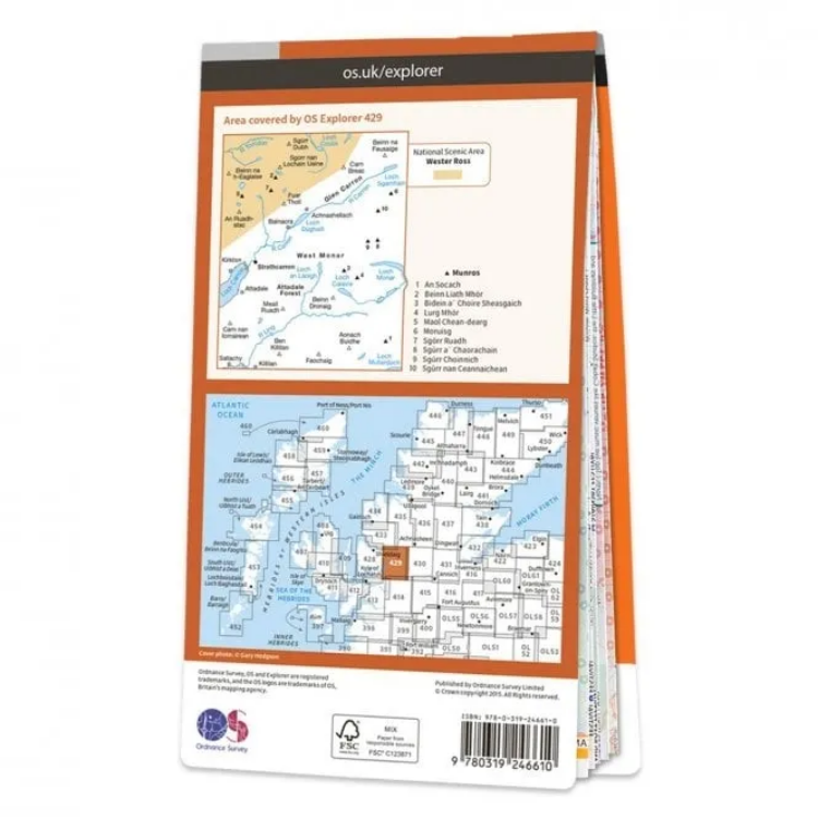 Ordnance Survey Explorer 1:25 000 - 429 - Glen Carron