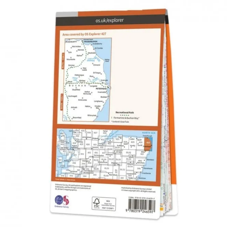 Ordnance Survey Explorer 1:25 000 - 427 - Peterhead