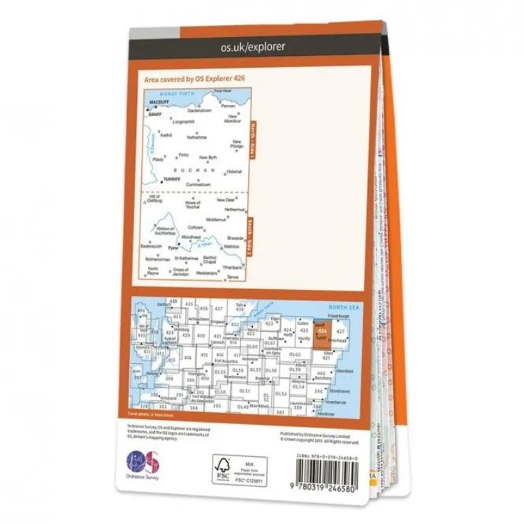 Ordnance Survey Explorer 1:25 000 - 426 - Banff