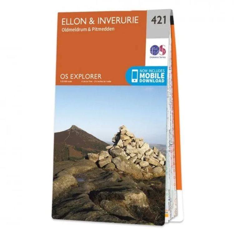 Ordnance Survey Explorer 1:25 000 - 421 - Ellon & Inverurie