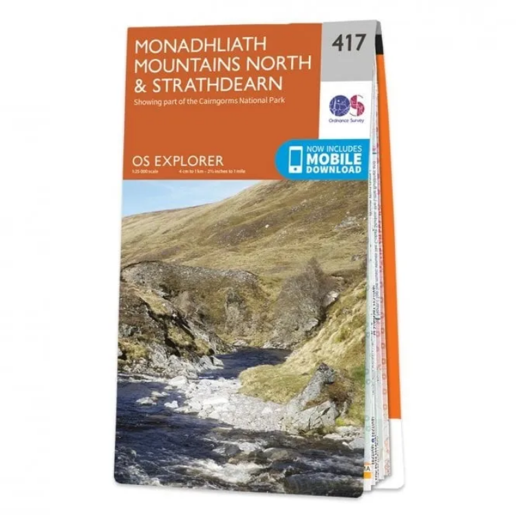 Ordnance Survey Explorer 1:25 000 - 417 - Monadhliath Mountain
