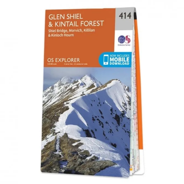 Ordnance Survey Explorer 1:25 000 - 414 - Glen Sheil & Kintail