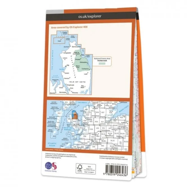 Ordnance Survey Explorer 1:25 000 - 408 - Trotternish