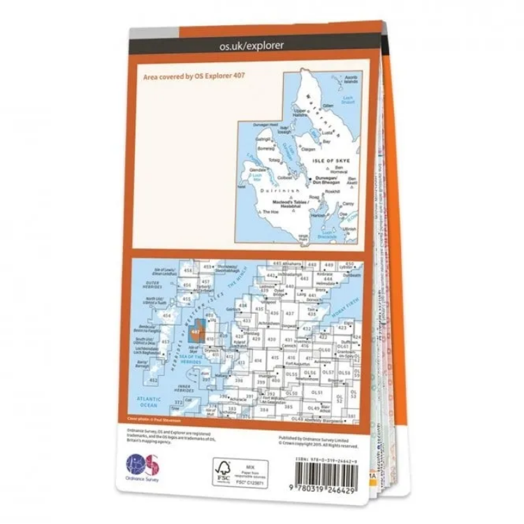 Ordnance Survey Explorer 1:25 000 - 407 - Dunvegan