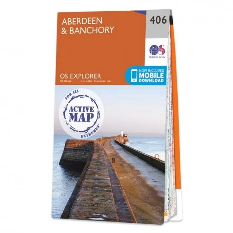 Ordnance Survey Explorer 1:25 000 - 406 - Aberdeen & Banchory