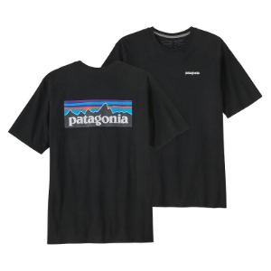 Patagonia Men's P-6 Logo Responsibili-Tee in Black