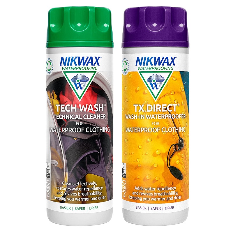 Nikwax TX Direct Wash & Tech Wash 150ml Twin Pack The Visor Shop.com