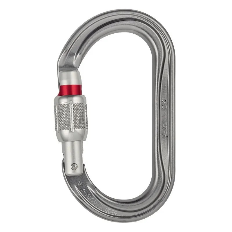 Petzl OK Oval Screwgate Silver