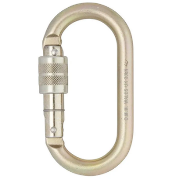 DMM 10mm Oval Screwgate Gold