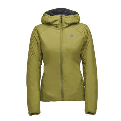Black Diamond Women's First Light Stretch Hoody in Crag Green