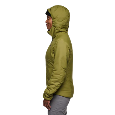 Black Diamond Women's First Light Stretch Hoody in Crag Green