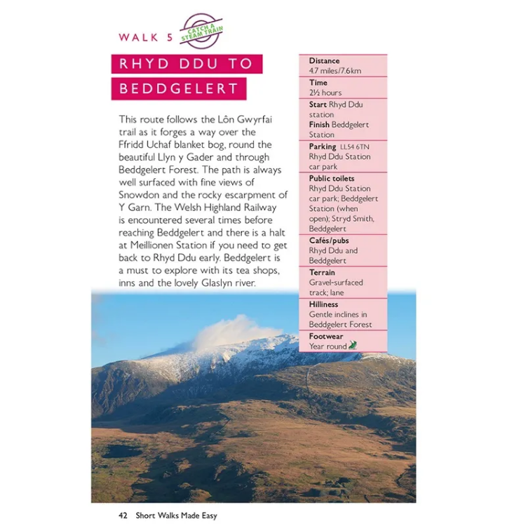Ordnance Survey Short Walks Made Easy - Snowdonia