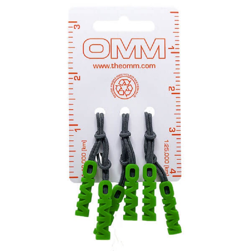 OMM Ltd Zipper Pullers (6 Pack) Green