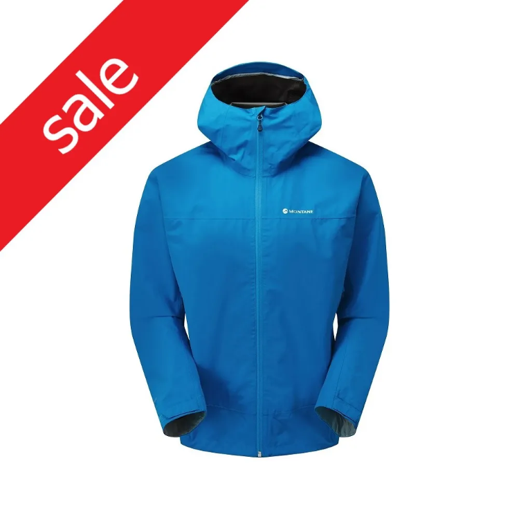Montane Men's Spirit Waterproof Jacket in Electric Blue - sale