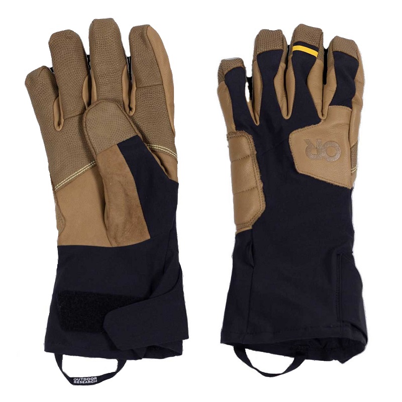 Outdoor Research Men's Extravert Gloves in Black / Dark Natural