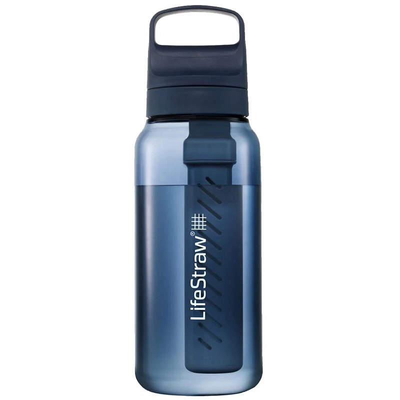 LifeStraw Go 1L, Water Filter Bottle, Clear