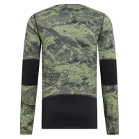 Odlo Men's The Whistler Long Sleeve in Matte Green - Black