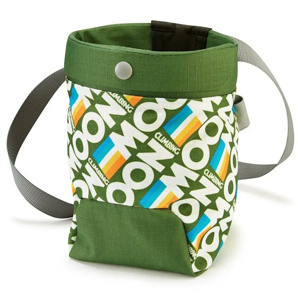Moon Trad Chalk Bag in Retro Stripe Green