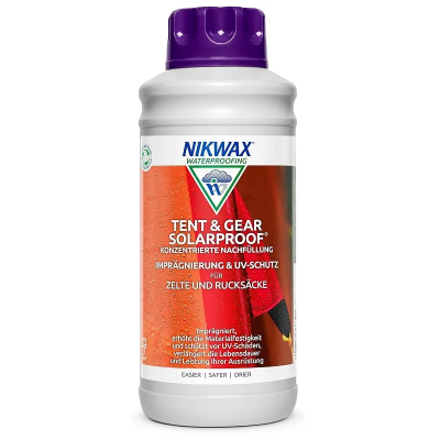 Nikwax Tent & Gear Solar Proof in 1 Litre Nikwax Tent & Gear Solar Proof in 1 Litre