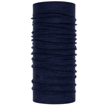 Buff Midweight Merino Wool Buff in Melange Night Blue