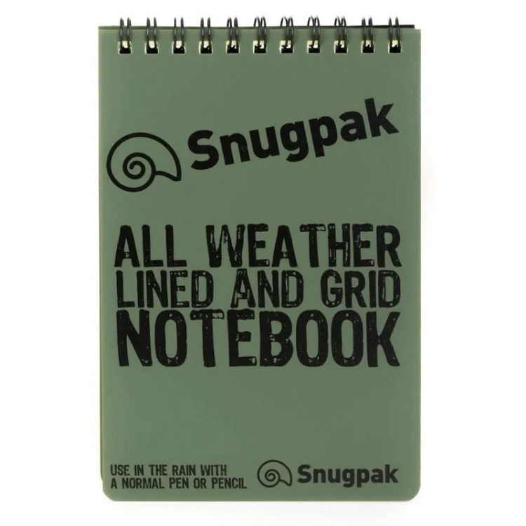  Snugpak Water Resistant Notebook - Olive Green 