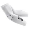 CEP Compression Arm Sleeves in White / Black