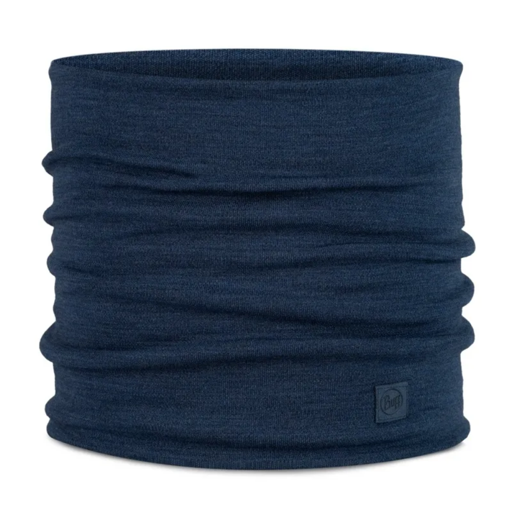 Buff Heavyweight Merino Wool Neckwarmer in Solid Night Blue