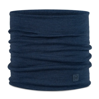 Buff Heavyweight Merino Wool Neckwarmer in Solid Night Blue