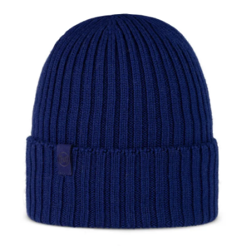 Buff Knitted Hat - Merino Wool in Norval Cobalt