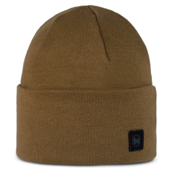 Buff Knitted Hat in Niels Evo Brindle Brown