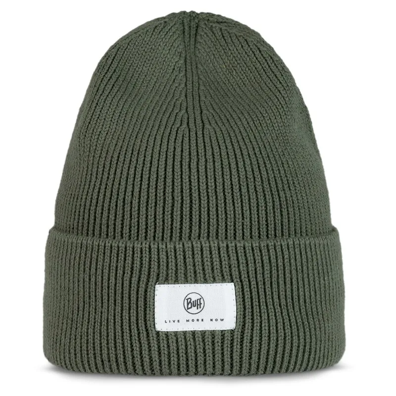 Buff Knitted Hat in Drisk Silversage