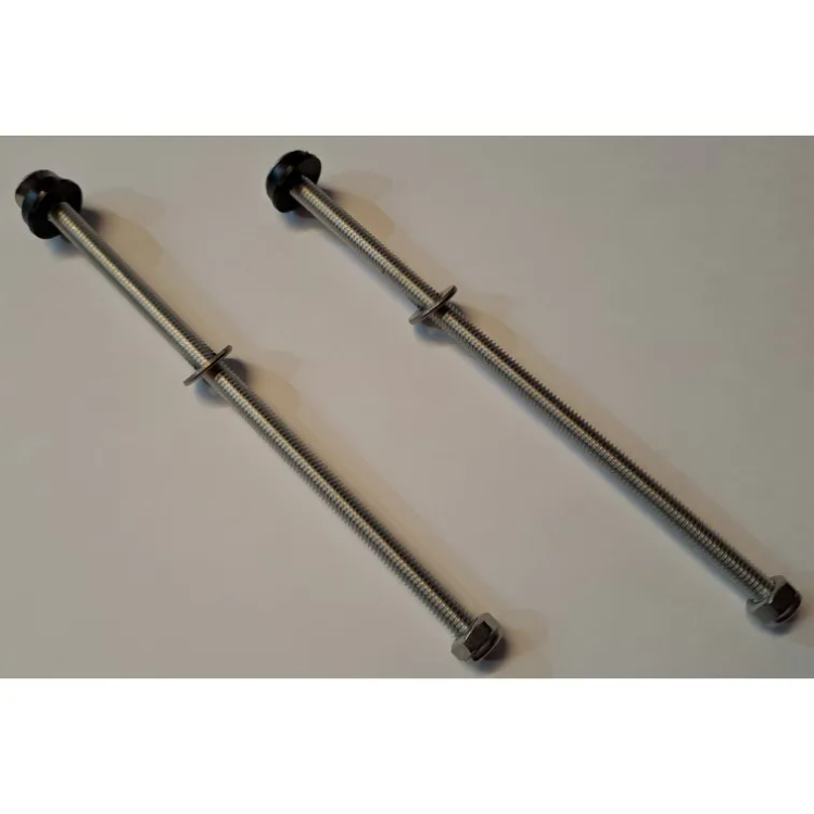 Up and Under Bolt Pair with Washers and Nuts - 6"