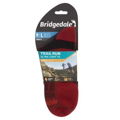 Bridgedale Trail Run Ultralight T2 Merino Sport Low Men's in Gunmetal
