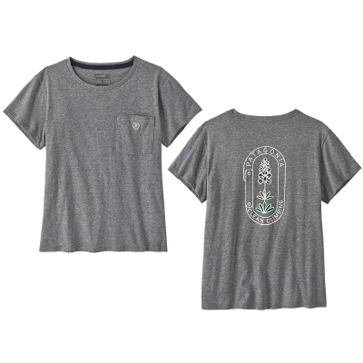 Patagonia Women's Clean Climb Bloom Pocket Responsibili-Tee