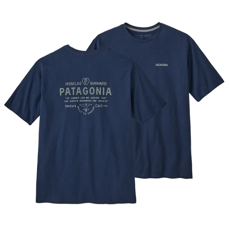 Patagonia Men's Forge Mark Responsibili-Tee in Lagom Blue
