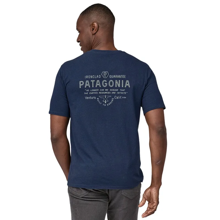 Patagonia Men's Forge Mark Responsibili-Tee in Lagom Blue