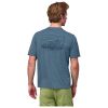 Patagonia Men's Capilene Cool Daily Graphic Shirt in '73 Skyline: Utility Blue X Dye