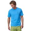 Patagonia Men's Capilene Cool Daily Graphic Shirt in Clean Climb Bloom: Vessel Blue X-Dye