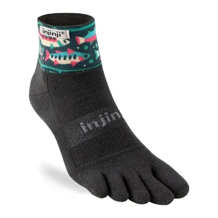 Injinji Trail Midweight Mini-Crew in Trout