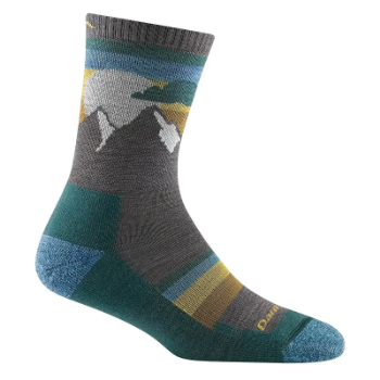 Darn Tough Women's Sunset Ledge Micro Crew Lightweight Hiking Sock in Taupe