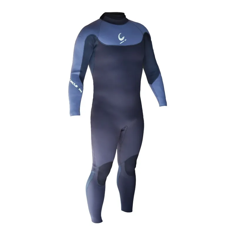 Circle One Icon 5mm Men's Back Zip Winter Steamer in Black / Grey