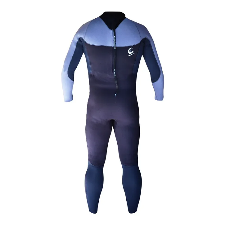 Circle One Icon 5mm Men's Back Zip Winter Steamer in Black / Grey