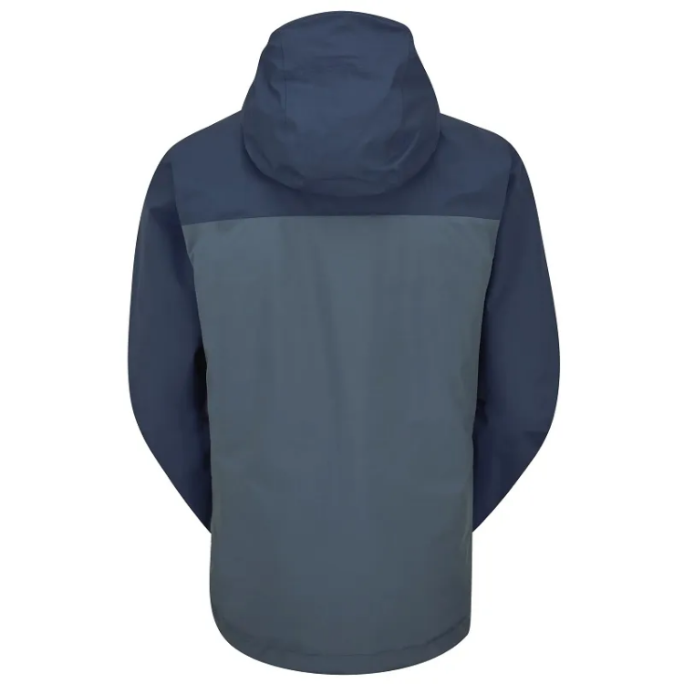 Rab Downpour Eco Jacket in Tempest Blue / Orion Blue