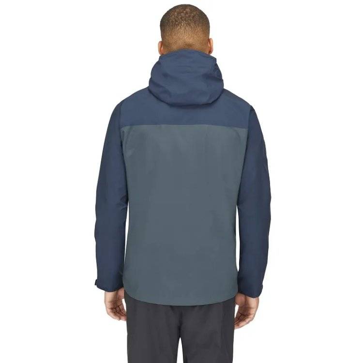 Rab Downpour Eco Jacket in Tempest Blue / Orion Blue