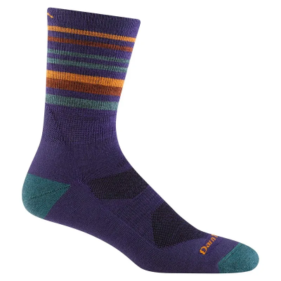 Darn Tough Men's Fastpack Micro Crew Lightweight Hiking Sock in Blackberry